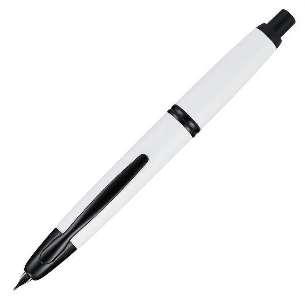 Pilot Vanishing Point Fountain Pen - White/Black - Broad
